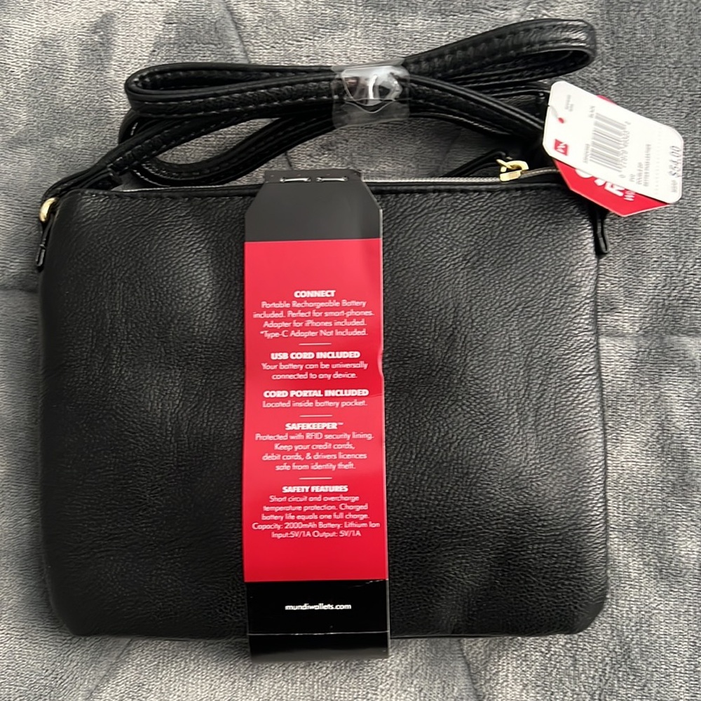 NWT Mundi Black Satchel - Picture 2 of 6